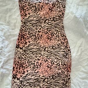 Animal Print Bodycon Dress
